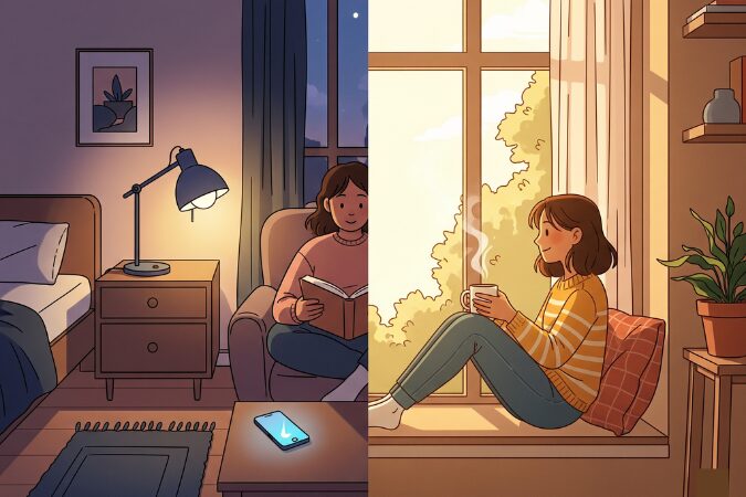 「寝る前の準備」と「起きてからのご褒美」を決めよう