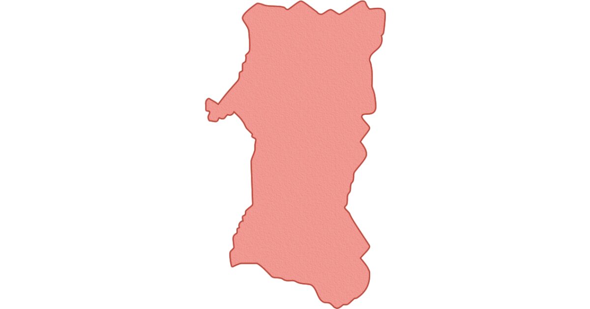 秋田県の地図