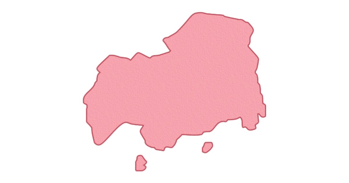広島県の地図