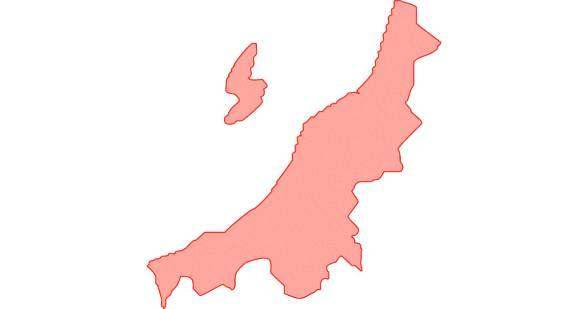 新潟県の地図