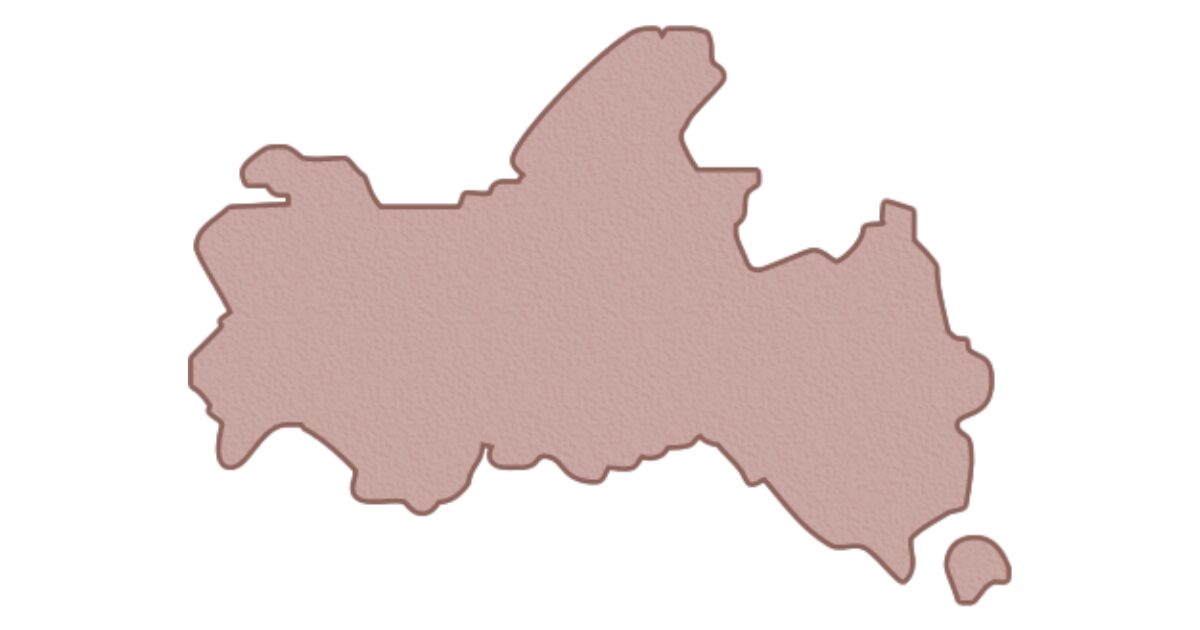 山口県の地図
