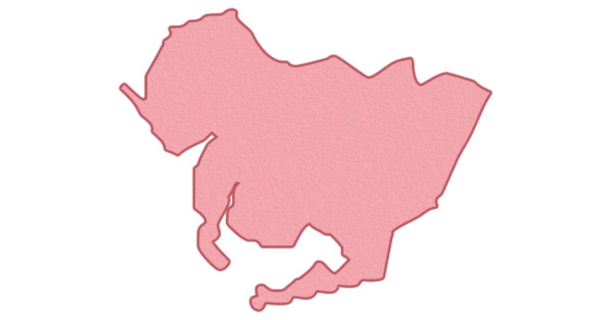 愛知県の地図