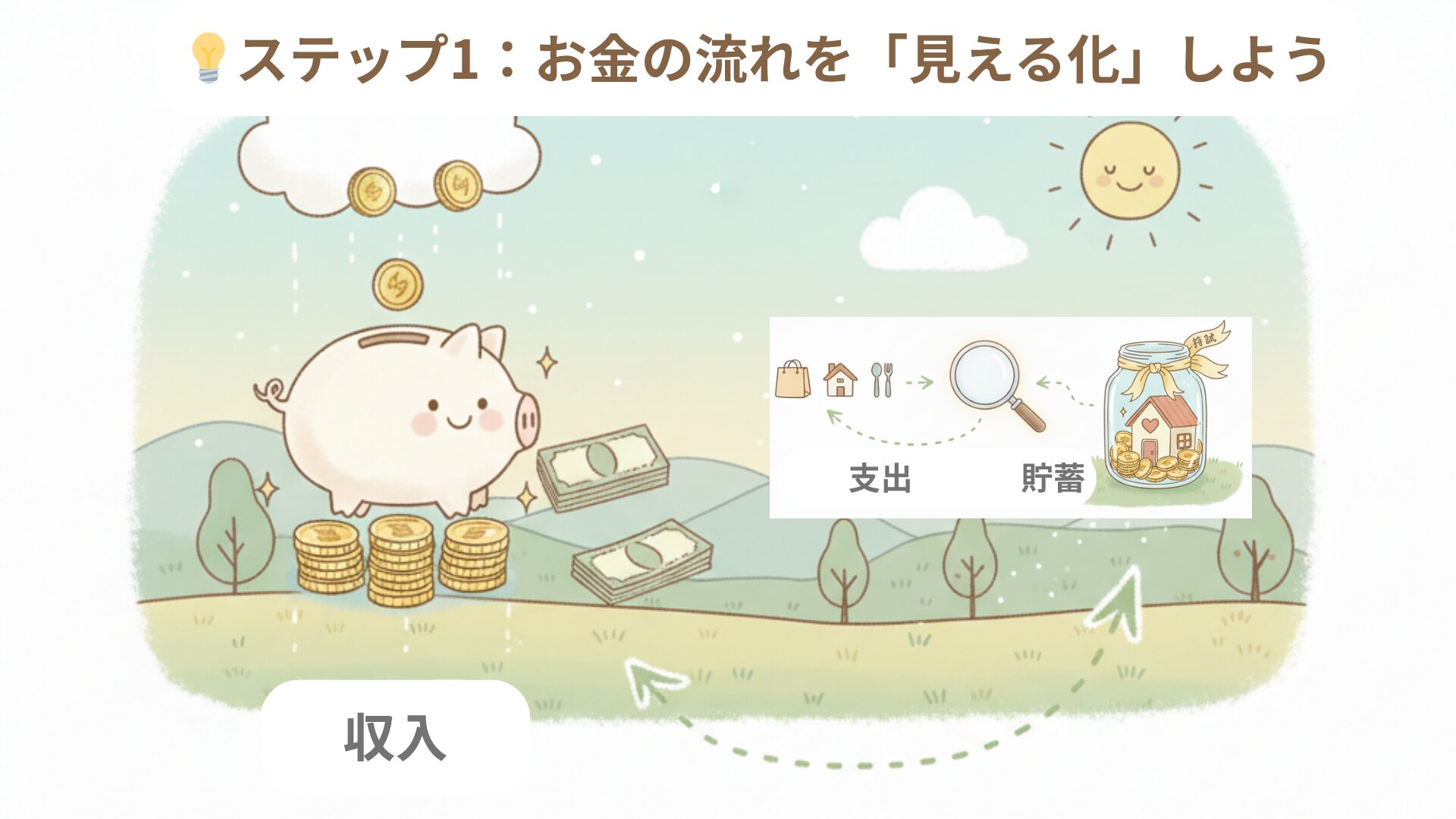 💡ステップ1：お金の流れを「見える化」しよう