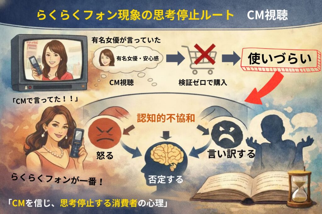 らくらくフォン現象の思考停止ルート