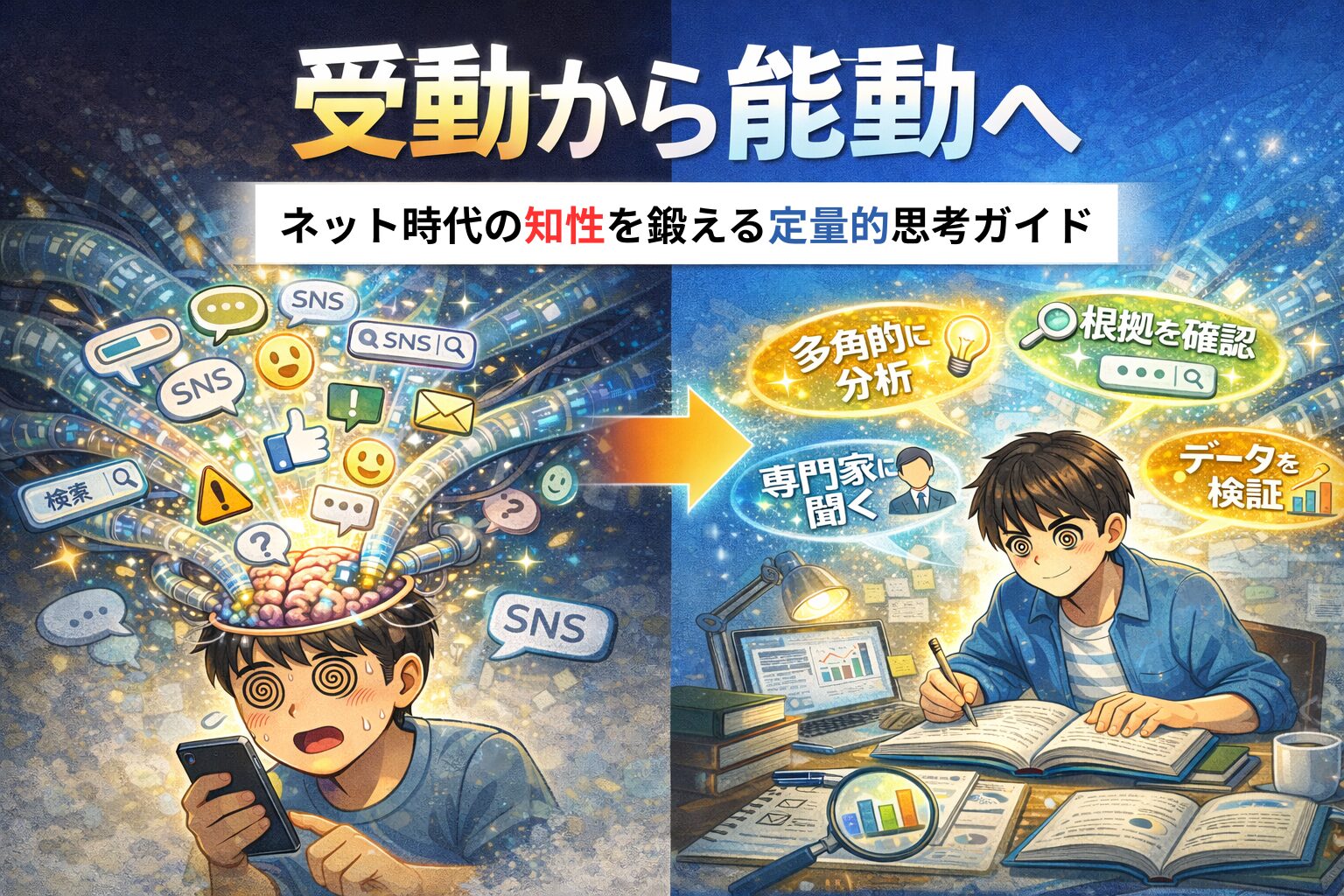 受動から能動へ｜ネット時代の知性を鍛える定量的思考ガイド