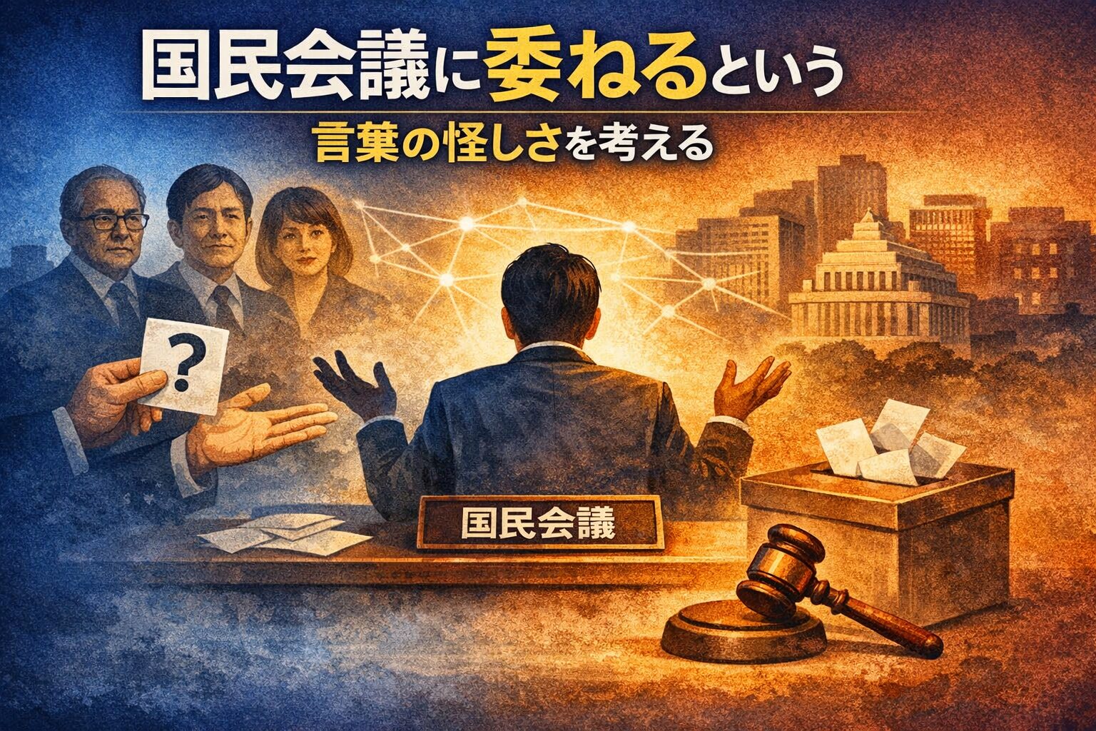 「国民会議に委ねる」という言葉の怪しさを考える